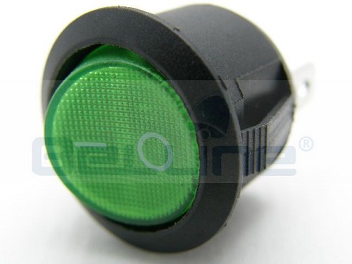 מפסק נדנדה עגול 20 מ"מ + תאורה 220V