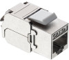 שקע רשת מקצועי RJ45 מסוכך CAT6A
