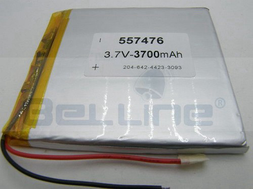 סוללה נטענת 3.7V 3700mA ליתיום פולימר