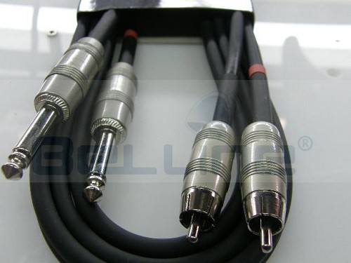כבל מקצועי 2PL55 מונו ל 2RCA אורך 2 מטר KIRLIN