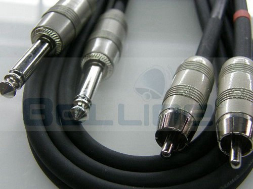 כבל מקצועי 2PL55 מונו ל 2RCA אורך 2 מטר KIRLIN