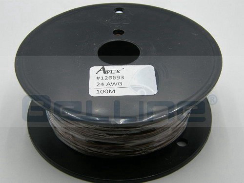 חוט רב גידי מצופה בדיל, צבע חום 24AWG מחיר למטר