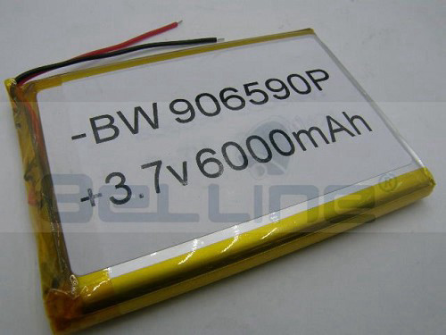 סוללה נטענת 3.7V 6000mA ליתיום פולימר