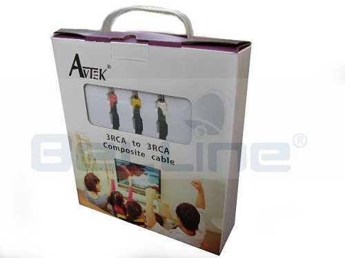 כבל 3RCA - 3RCA AVTEK אורך 10מ
