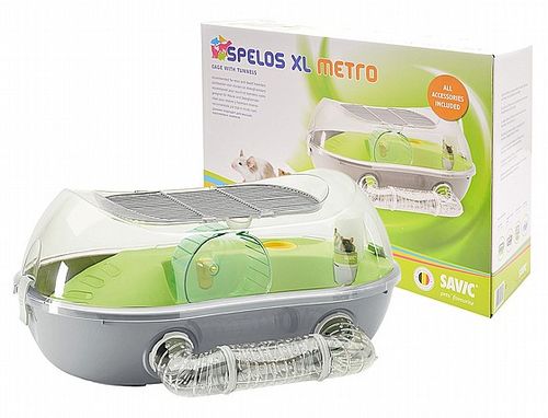 Spelos XL כלוב למכרסמים עם אבזור מתקדם לסביבת מחיה נוחה