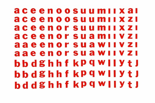 מדבקות אותיות אנגלית abc 1/1 ס