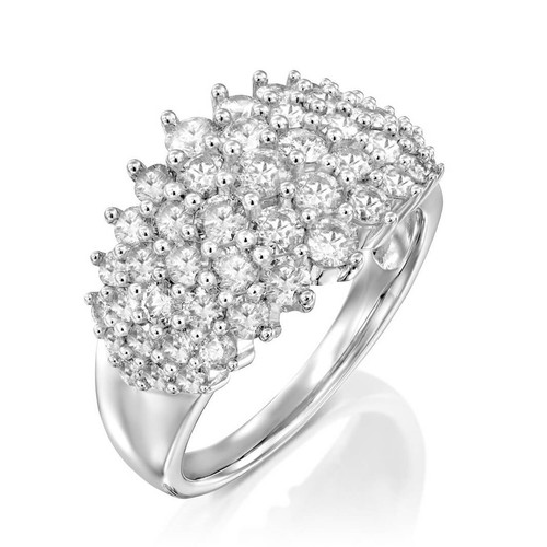 טבעת כוכבי יהלומים 2.0ct מזהב 14K