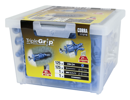 דיבל 8 מ״מ קוברה גבס פטנט cobra Triple-Grip
