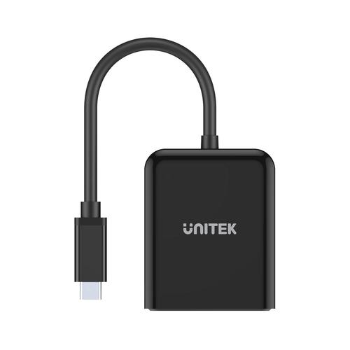 מתאם Unitek V1407A USB-C to Dual DisplayPort 1.4