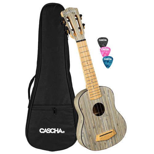 יוקללה קונצרט CASCHA BAMBOO GRAPHITE HH2316