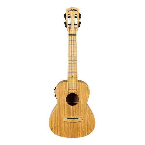 יוקללה קונצרט מוגברת CASCHA BAMBOO NATURAL HH2313E