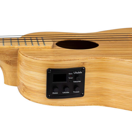 יוקללה קונצרט מוגברת CASCHA BAMBOO NATURAL HH2313E