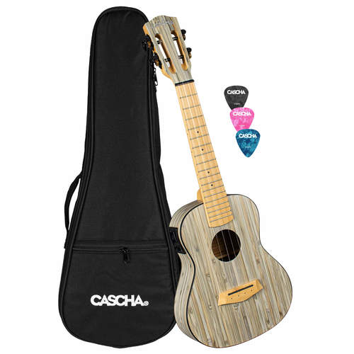 יוקללה מוגברת קונצרט CASCHA BAMBOO GRAPHITE HH2316E