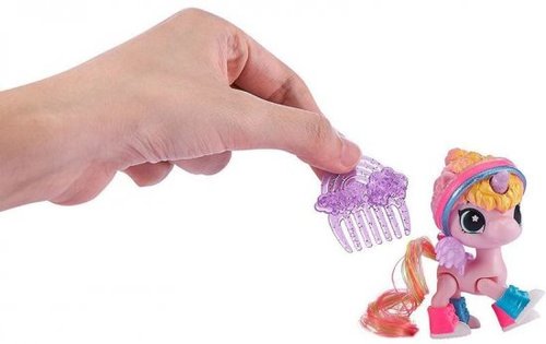 כדור הפתעה עם חד קרן ססגונית בהפתעה ו 4 אקססוריז נוספים - ורוד