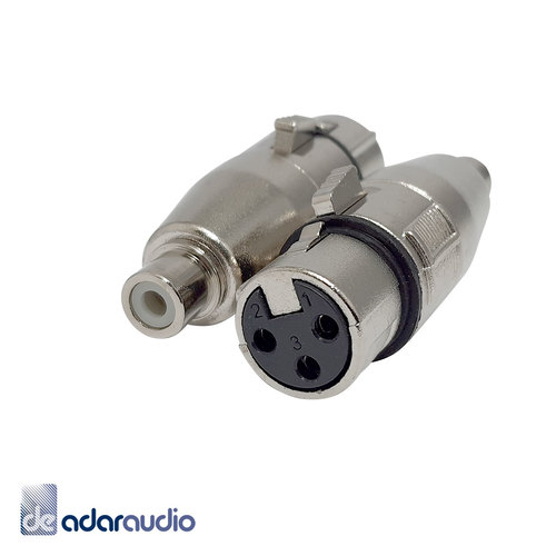 מתאם XLR נקבה לRCA נקבה