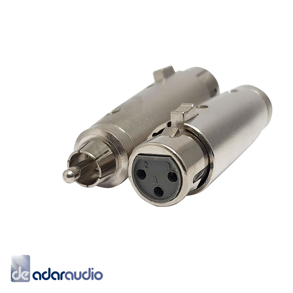 מתאם XLR נקבה לRCA זכר