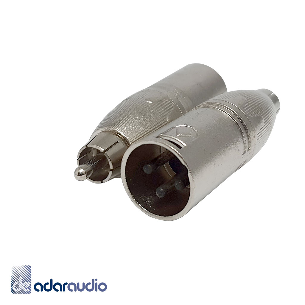 מתאם XLR זכר לRCA זכר