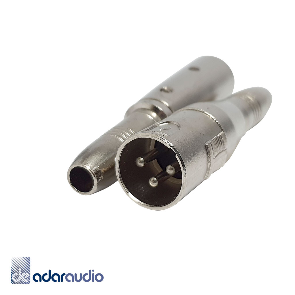מתאם XLR זכר ל 6.35 PL מונו נקבה