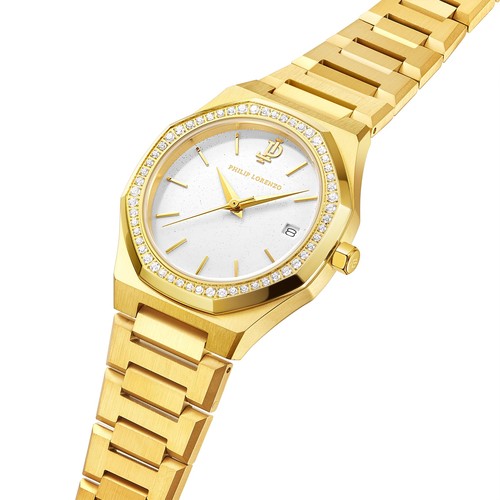 שעון יד לאישה משובץ  פיליפ לורנזו PL4371