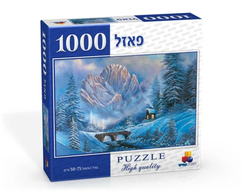פאזל 1000 חלקים - 'סצנת חורף'