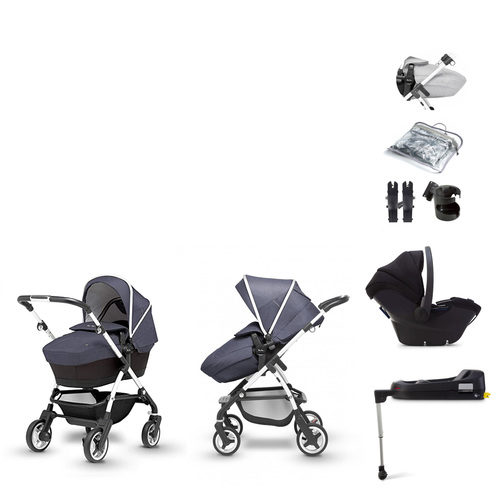 סילבר קרוס - וויפארר SILVER CROSS Wayfarer קומפלט - טיולון+אמבטיה+סלקל+בסיס איזו פיקס
