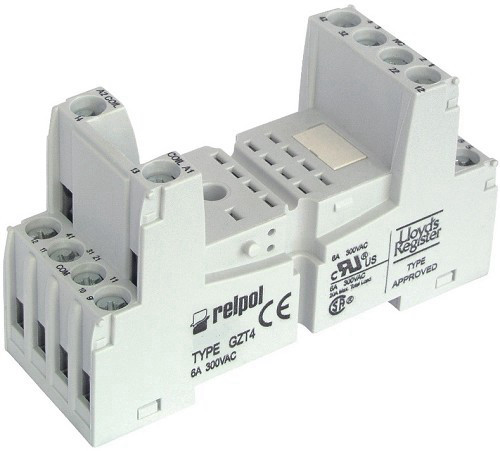 ממסר 24VDC 4XC.O עם תושבת 