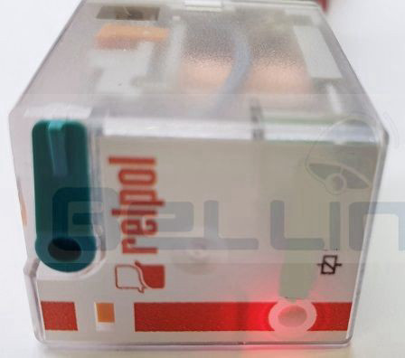 ממסר 24VDC 2XC.O עם תושבת תוצרת RELPOL