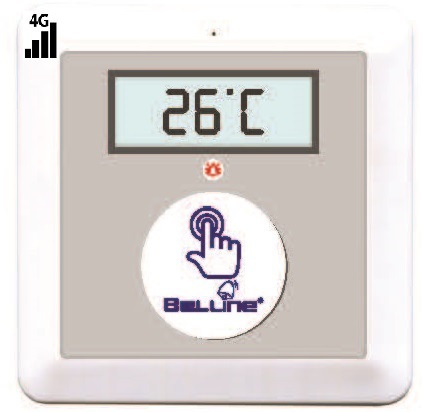 לחצן מצוקה סלולרי 4G עם שלט רחוק בצורת שעון Belline