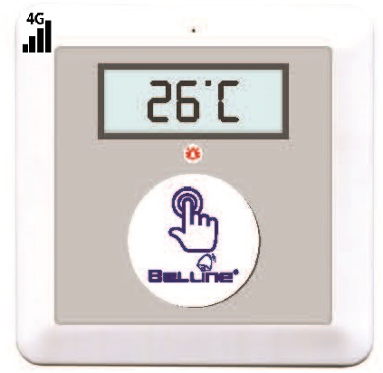 לחצן מצוקה סלולרי 4G עם שלט רחוק בצורת שעון Belline