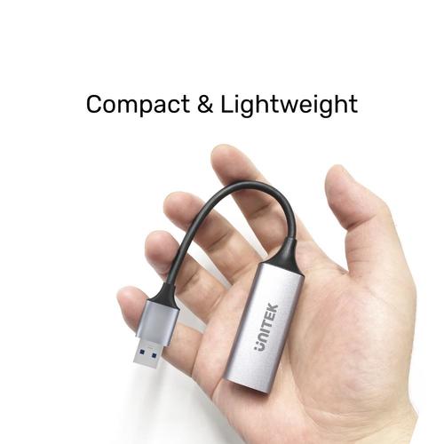מתאם רשת Unitek U1309A USB 3.0 Gigabit Ethernet אלומיניום