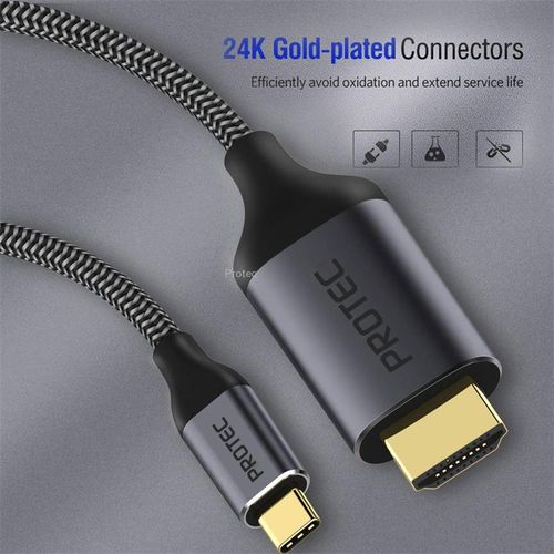 כבל Protec DM269 USB Type C to HDMI 2.0