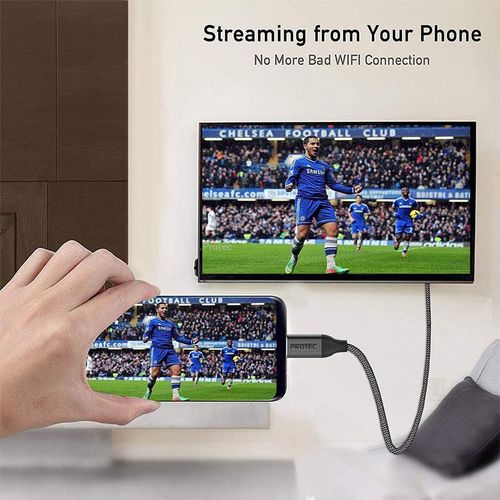 כבל Protec DM269 USB Type C to HDMI 2.0