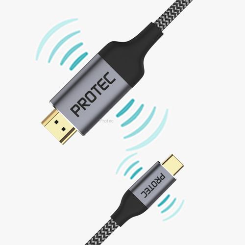 כבל Protec DM269 USB Type C to HDMI 2.0