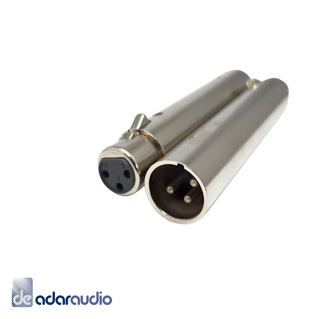 מתאם XLR זכר ל XLR נקבה