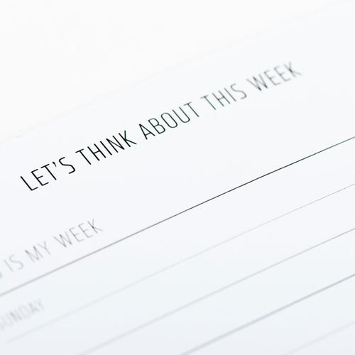פלנר יומי/שבועי - Let's Think About This Week