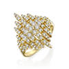 טבעת יהלומים מלכותית 1.0ct זהב 14K