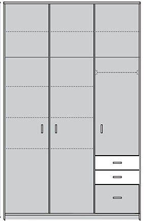 ארון בגדים לחדר ילדים דגם GR-124 