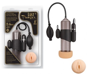משאבת פין רוטטת עם ואגינה סייבר סקין NMC - Lust Pumper