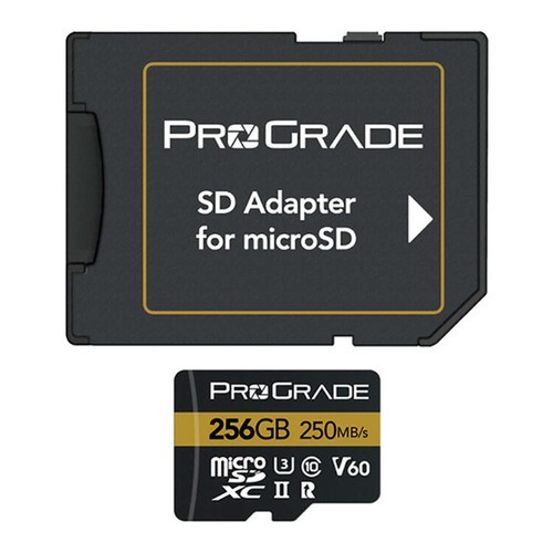 ProGrade 256GB micro SDXC UHS-II V60 Gold