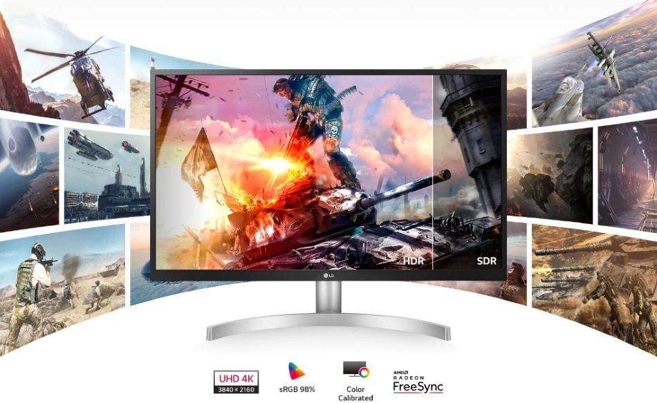 מסך ''27 UHD 4K IPS 27UL500P-W