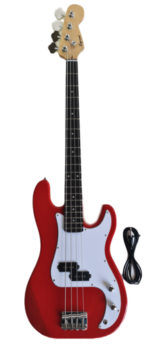 גיטרה בס PB4-BS בצבע אדום מבית LEGRAND