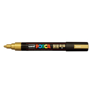 טוש אקרילי פוסקה PC-5M - זהב POSCA
