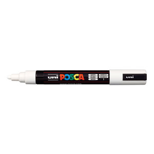 טוש אקרילי פוסקה PC-5M - לבן POSCA