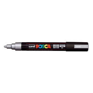 טוש אקרילי פוסקה PC-5M - כסף POSCA