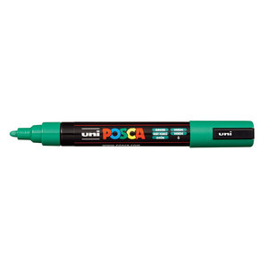 טוש אקרילי פוסקה PC-5M - ירוק POSCA