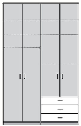 ארון בגדים לחדר ילדים דגם GR-158 
