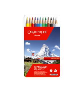 סט עפרונות צבעוניים אקוורל 999/12 Caran d'Ache