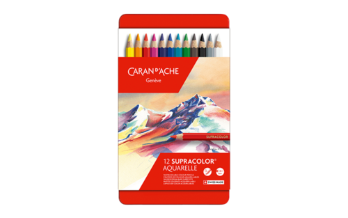 סט עפרונות צבעוניים אקוורל רך 888/12 Caran d'Ache