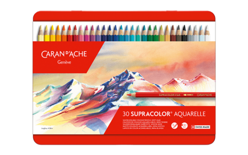 סט עפרונות צבעוניים אקוורל רך 888/30 Caran d'Ache