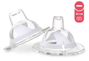 זוג פטמות סיליקון לכוס מעבר Twistshake - זרימה מהירה 4+ חודשים